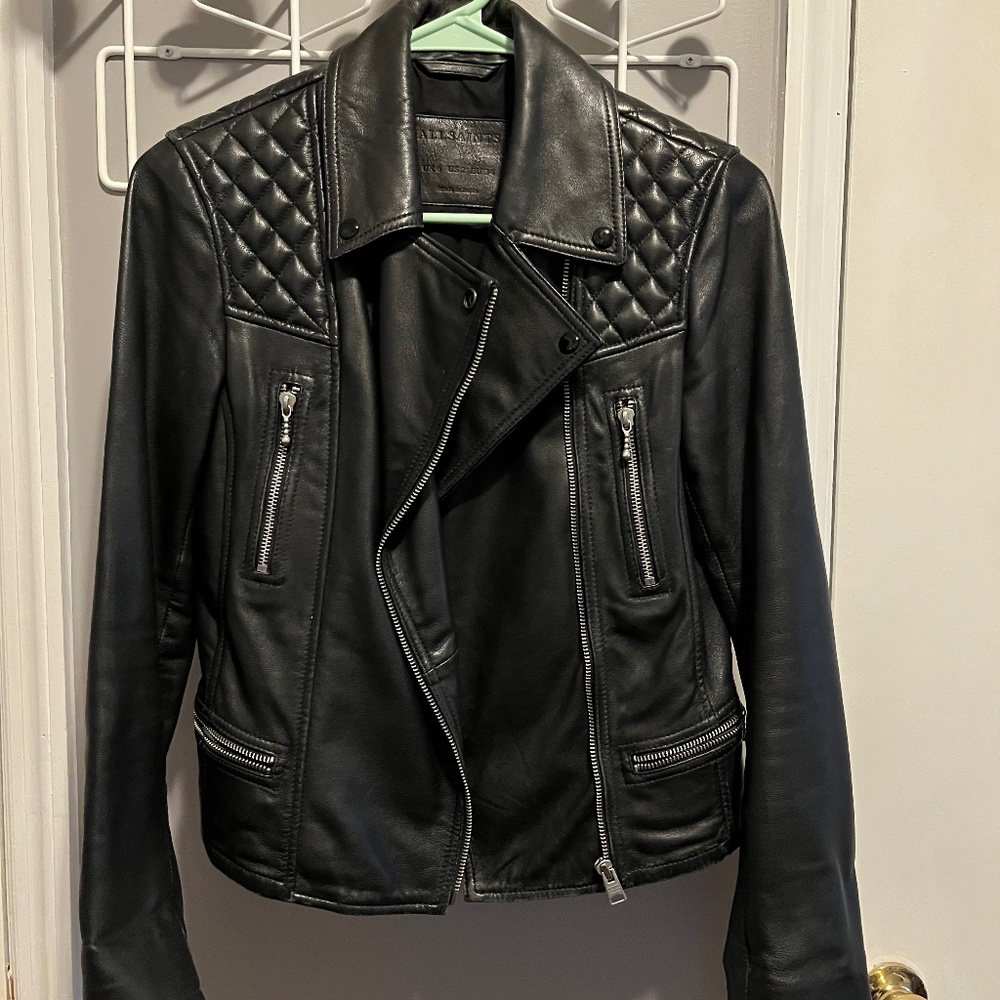 All Saints leather jacket